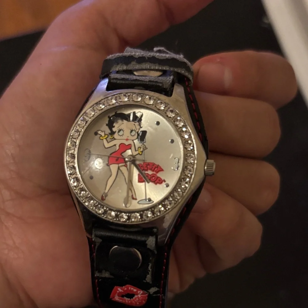 Betty Boop Black and Red Themed Smartwatch